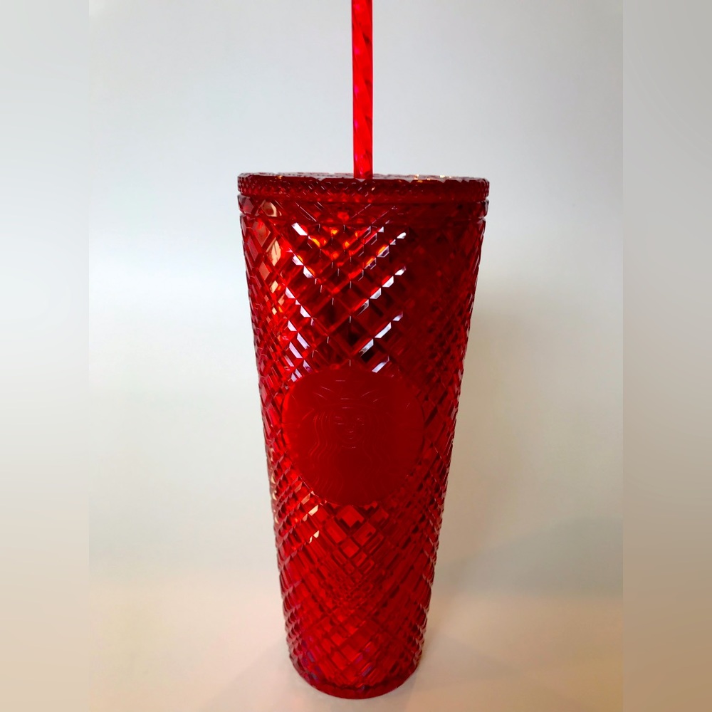 Starbucks Red Jewel Tumbler Cold Cup - Venti 24 oz - NWT